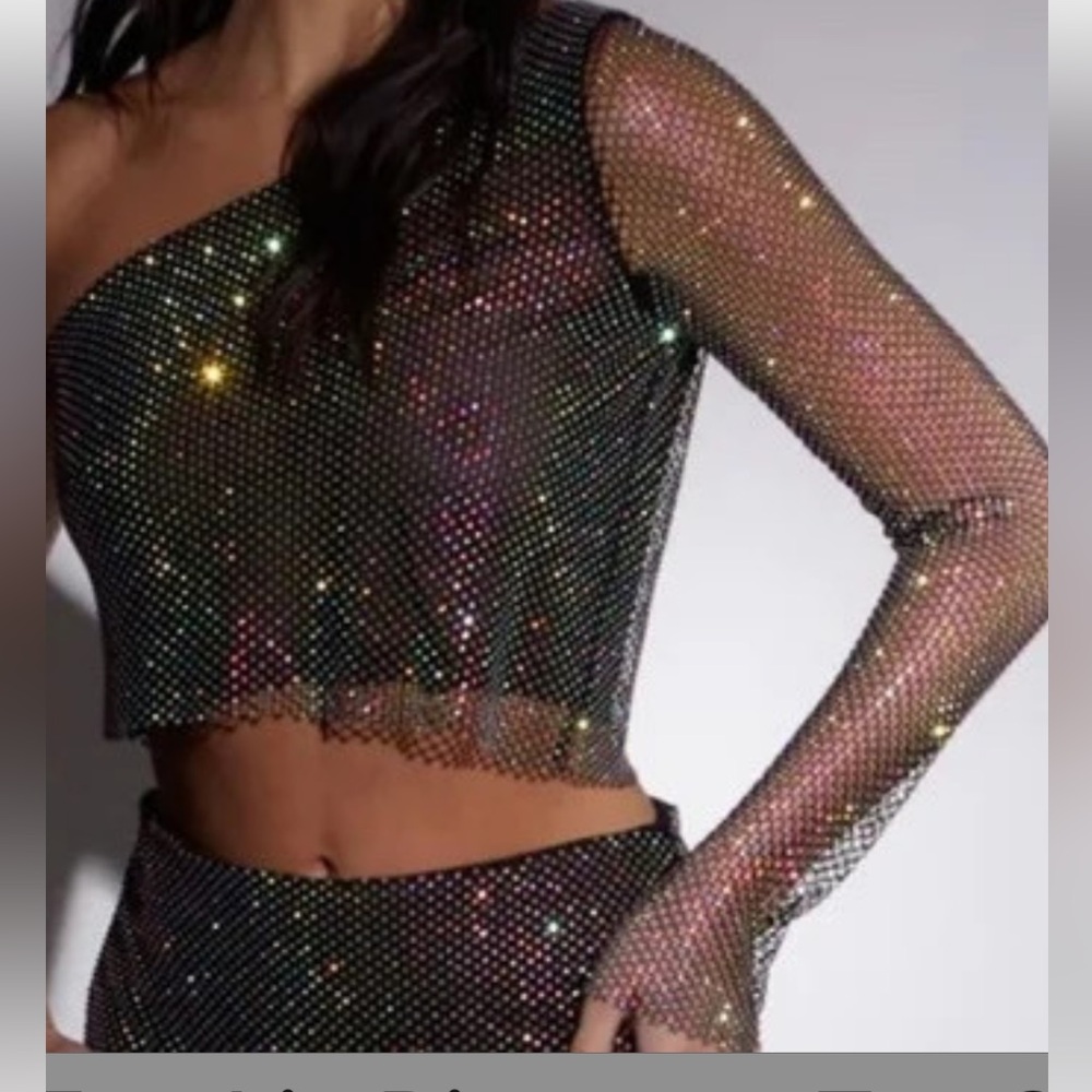 NWT SLA The Label- Diamante Top